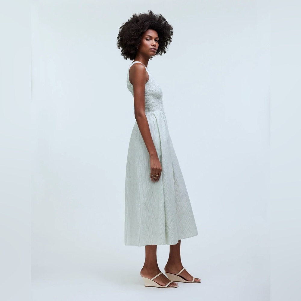 Madewell Light Green Midi Dress - Picture 5 of 11